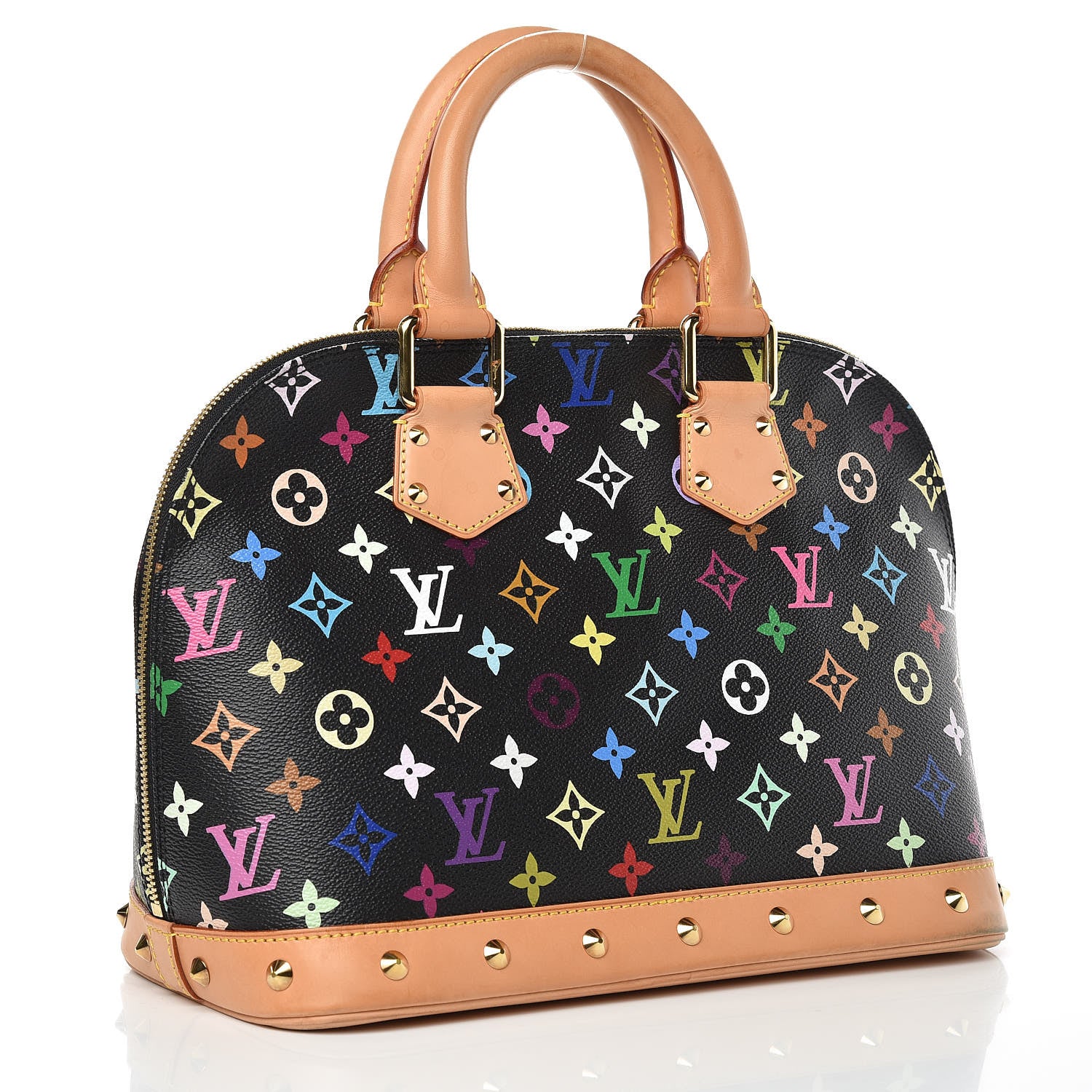 Louis Vuitton Monogram Multicolor Alma Black 3 of 15