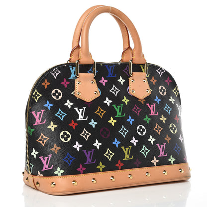 Louis Vuitton Monogram Multicolor Alma Black 3 of 15