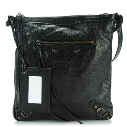 Balenciaga Agneau Classic Hardware Flat Crossbody Black 1 of 7