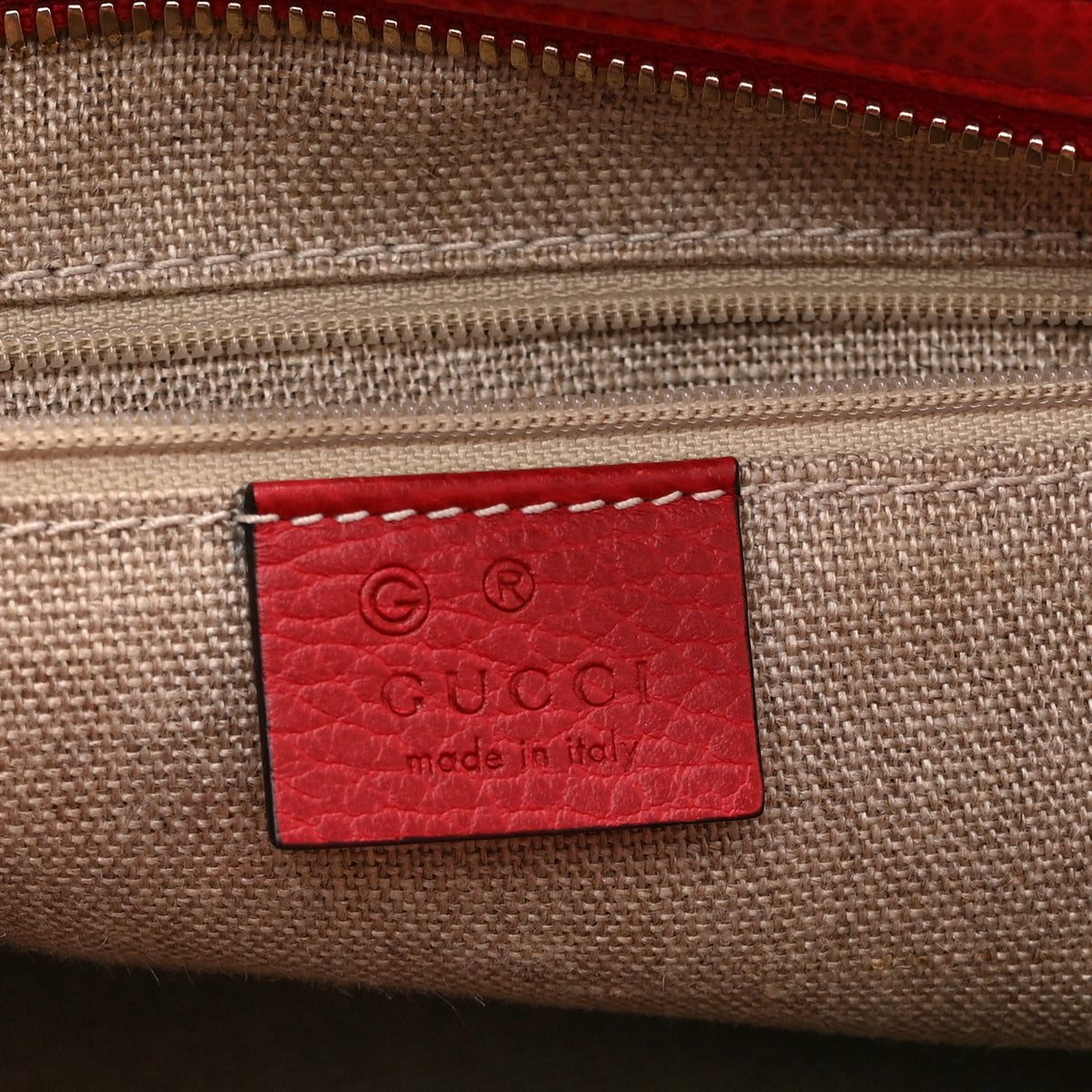 Gucci Monogram Small Bree Tote Red 6 of 11