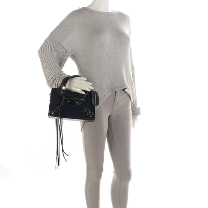 Balenciaga Alpaca Classic Hardware Mini City Bleu Persan 2 of 8