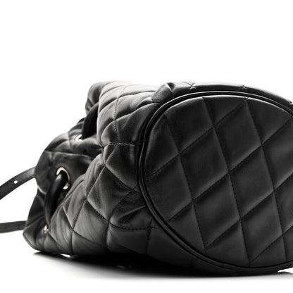 Balenciaga Nappa Calfskin Quilted Touch B Bucket Bag Black 8 of 9