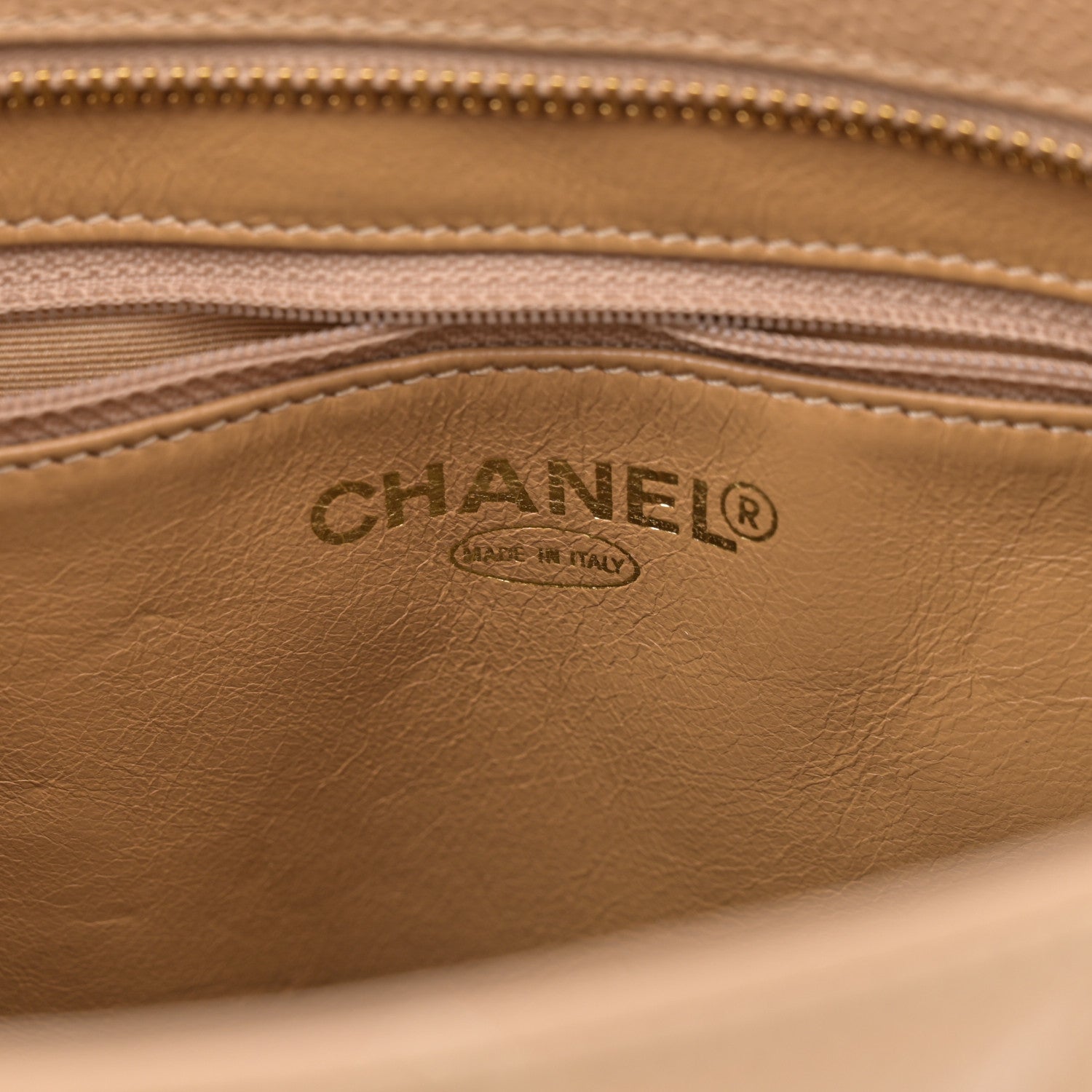 Chanel Caviar Quilted Medallion Tote Beige 6 of 13