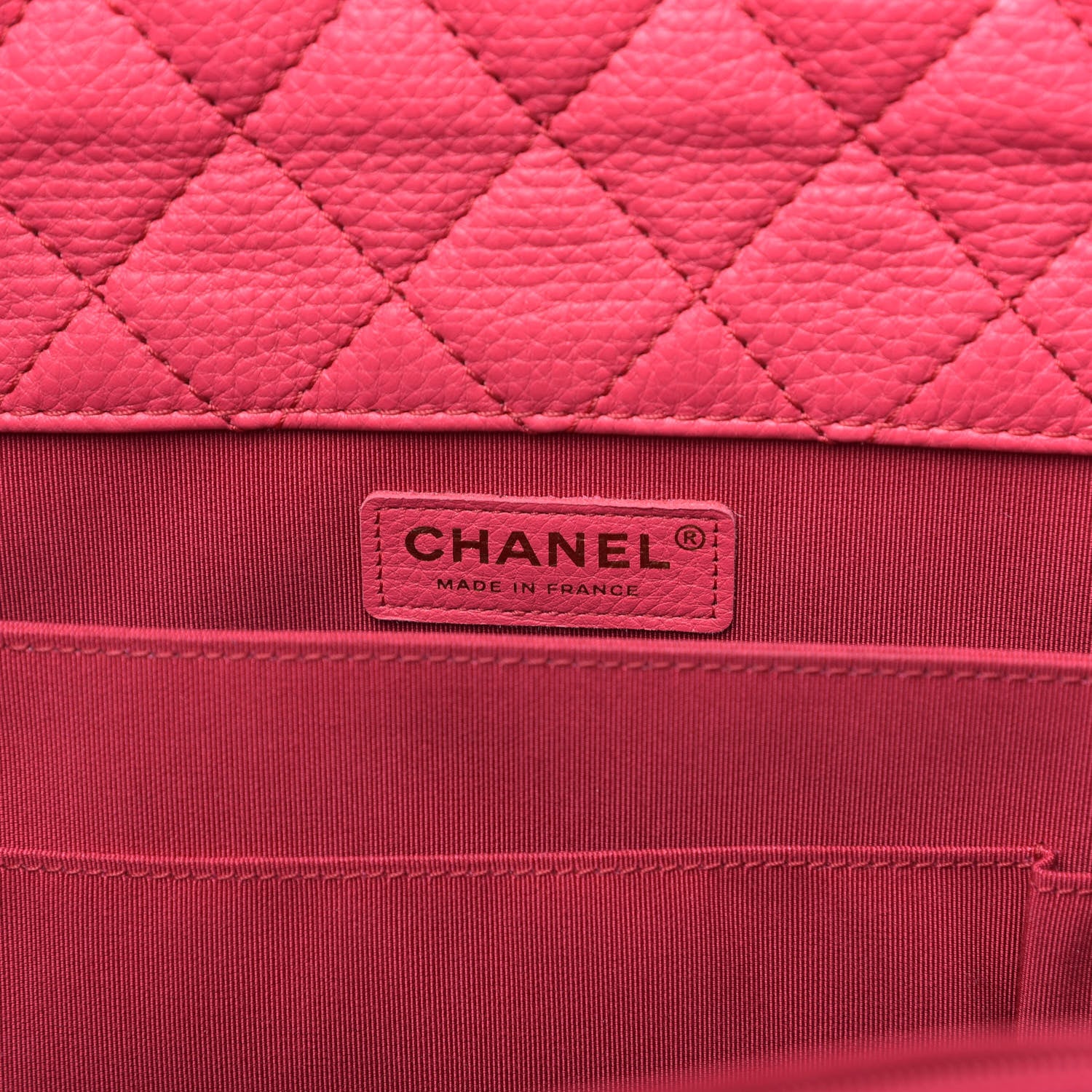 Chanel Calfskin Quilted XXL Travel Flap Bag Dark Pink 7 of 10