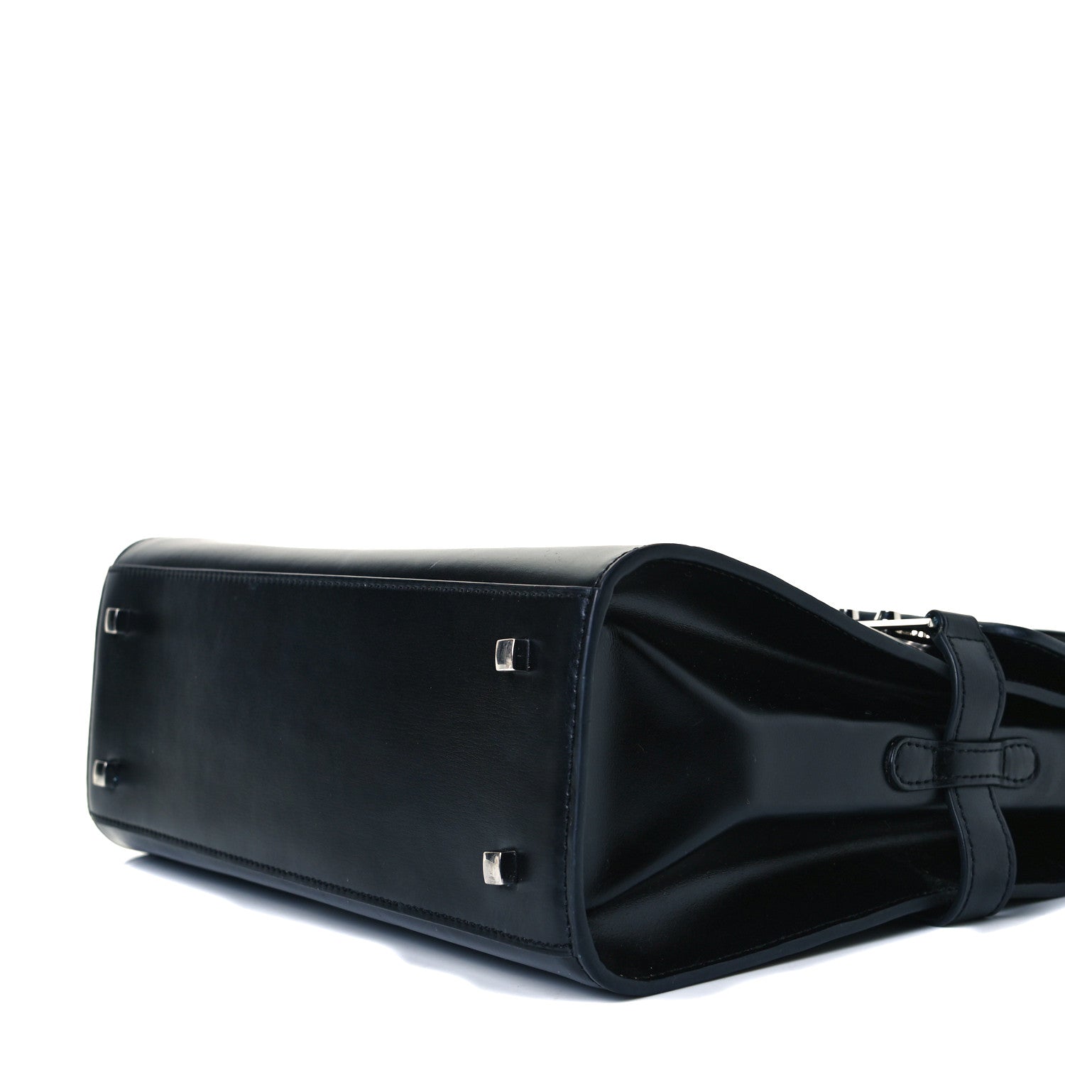 Delvaux Calfskin MM Tempete Satchel Black 4 of 8