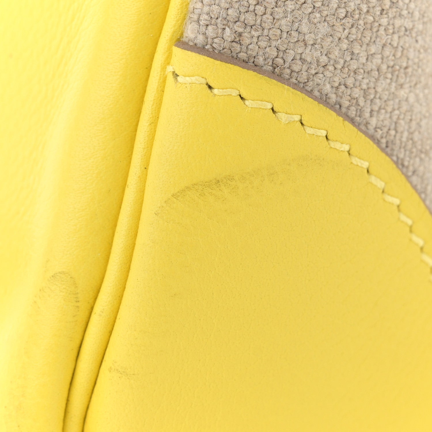 Hermes Toile De Camp Evercolor HAC Birkin 40 Ficelle Lime 11 of 12