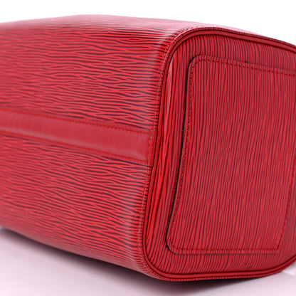 Louis Vuitton Epi Speedy 25 Castillan Red 8 of 9