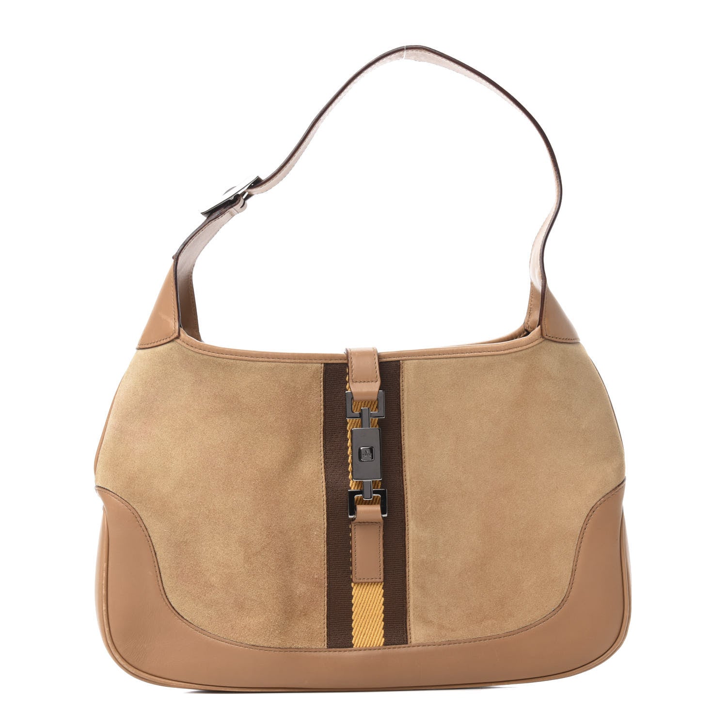 Gucci Suede Small Jackie O Hobo Light Brown 1 of 11