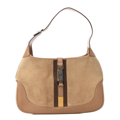 Gucci Suede Small Jackie O Hobo Light Brown 1 of 11