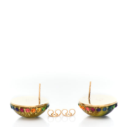 Gucci Resin Strass Stud Earrings Multicolor 4 of 4
