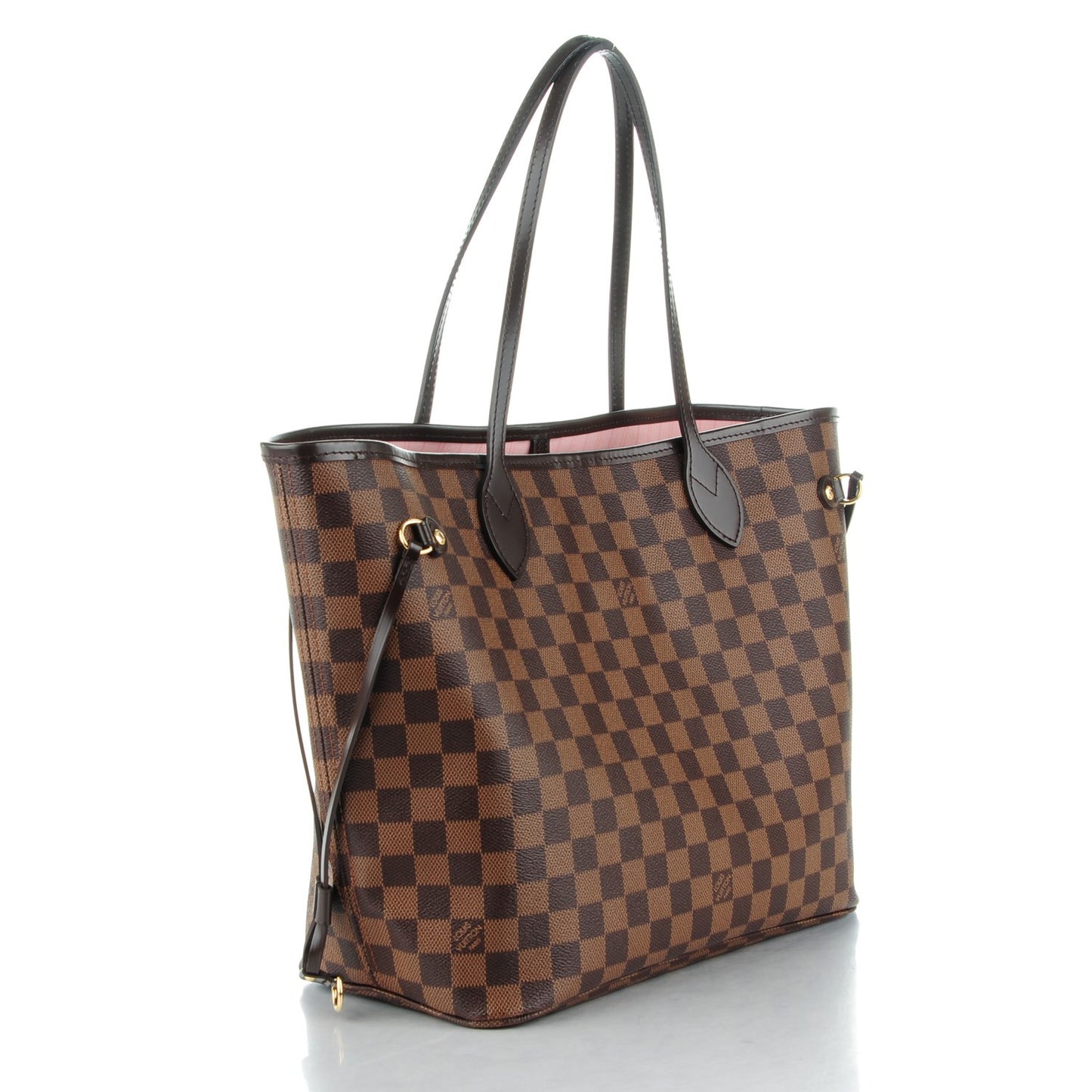 Damier Ebene Neo Neverfull MM Rose Ballerine