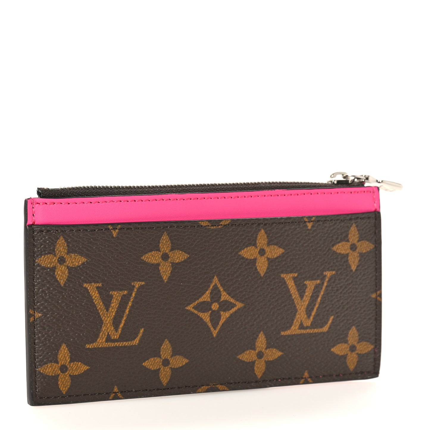 Monogram Calfskin Coin Card Holder Rose