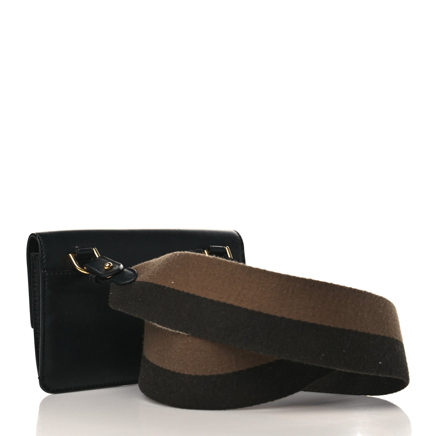 Vitello King Mini Flat Baguette Black