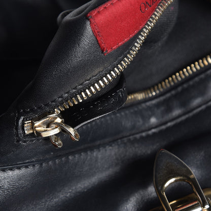 Valentino Garavani Vitello Small Rockstud Tote Black 7 of 8
