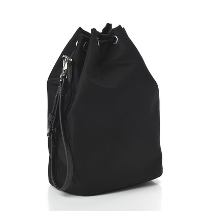 Prada Saffiano Tessuto Nylon Vela Bucket Wristlet Black 3 of 10