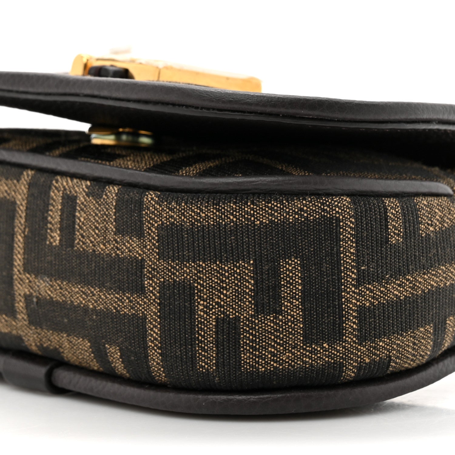 Fendi Fabric Jacquard Vitello Cher Cuoio FF 1974 Nano Fendi C'mon