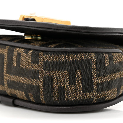 Fendi Fabric Jacquard Vitello Cher Cuoio FF 1974 Nano Fendi C'mon Tobacco Moro Ebano 9 of 10