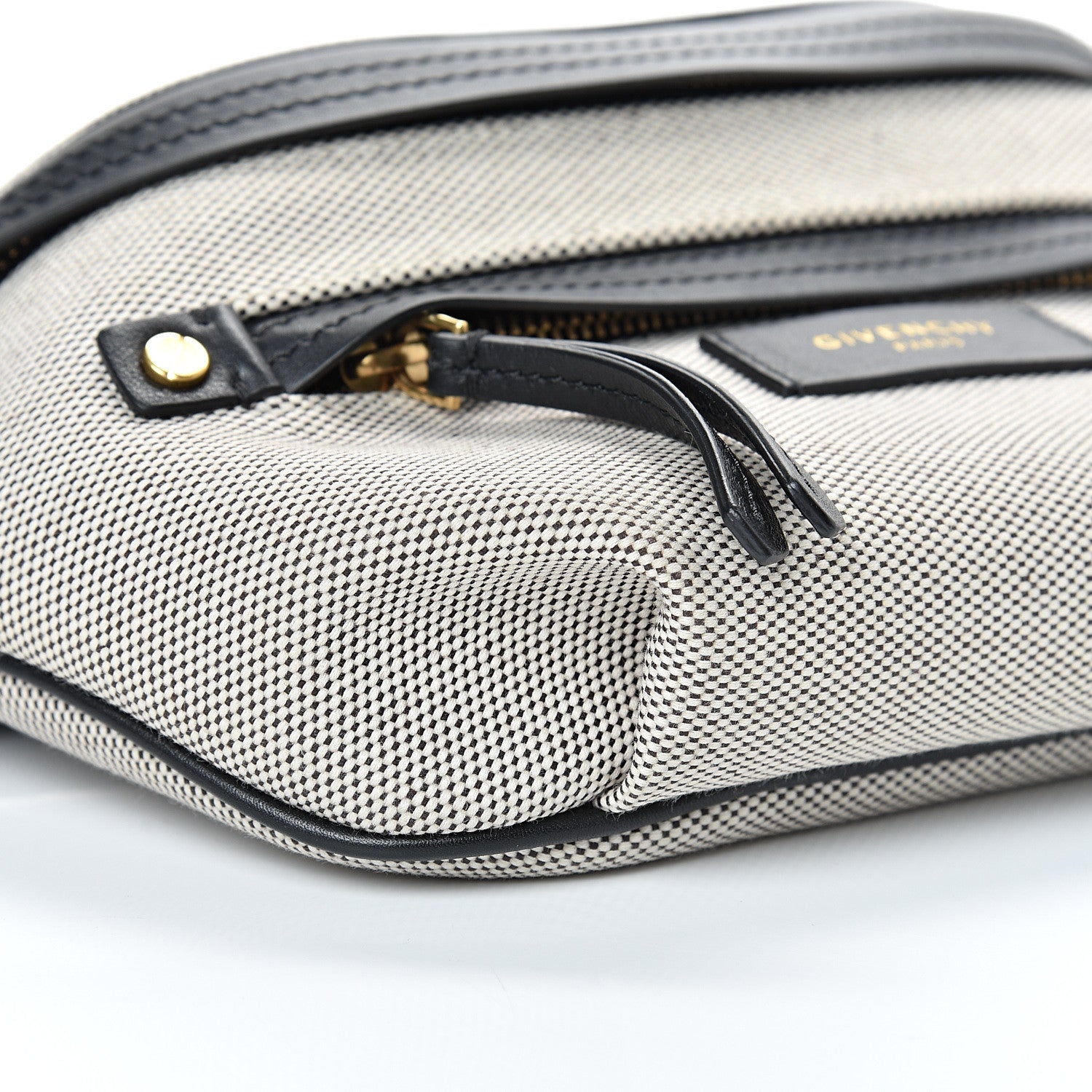 Givenchy Calfskin Canvas Whip Belt Bag Black 8 of 9