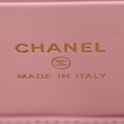 Chanel Caviar Quilted Small Vanity Case With Chain Light Pink 6 of 13