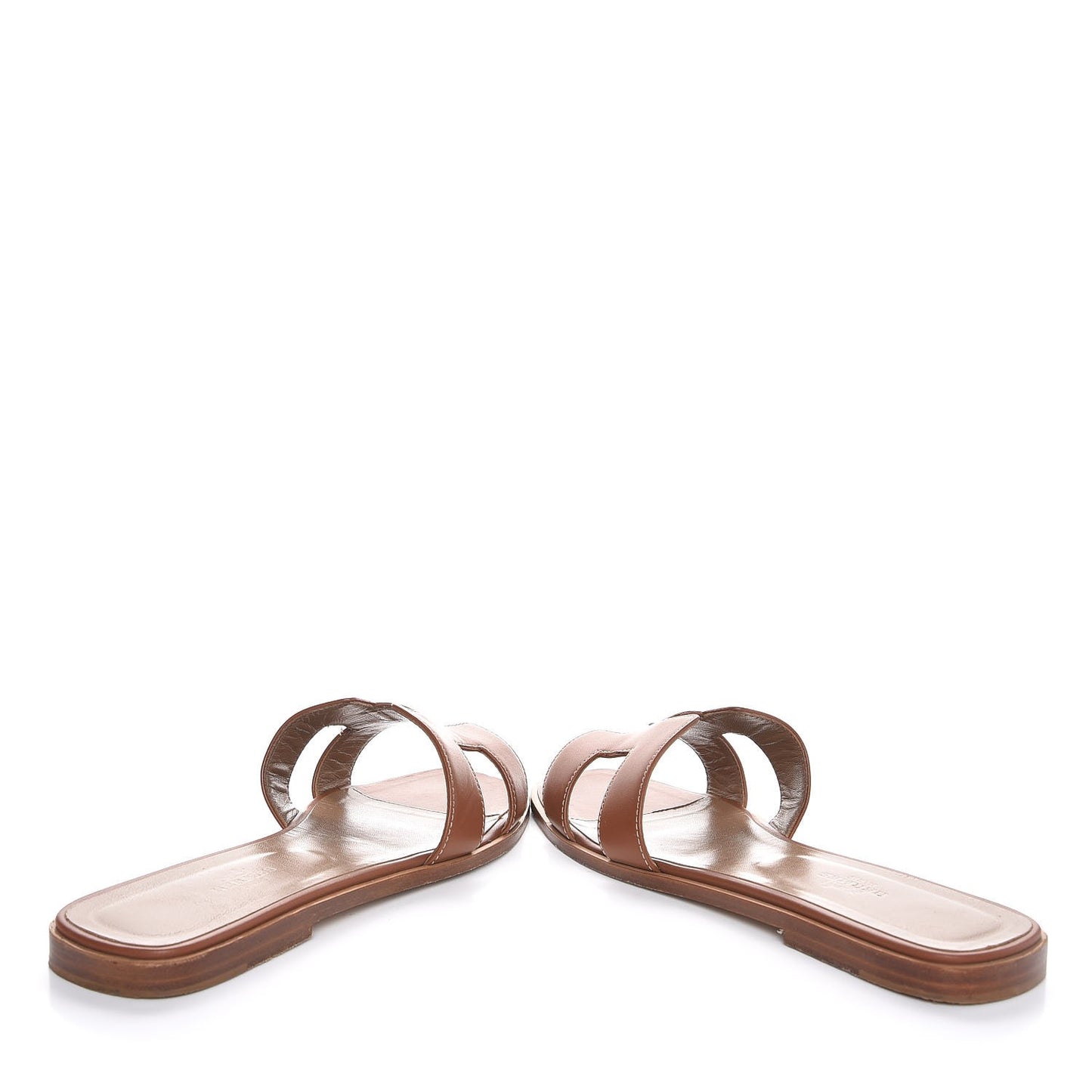 Box Calfskin Oran Sandals 41 Gold