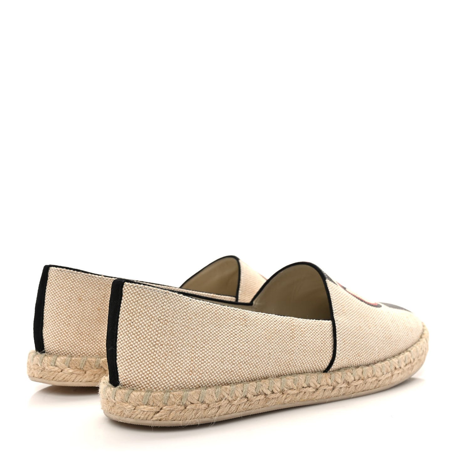 Canvas Postcard Espadrille Flats 38.5 Ecru