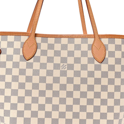 Louis Vuitton Damier Azur Neo Neverfull MM Rose Ballerine 9 of 11