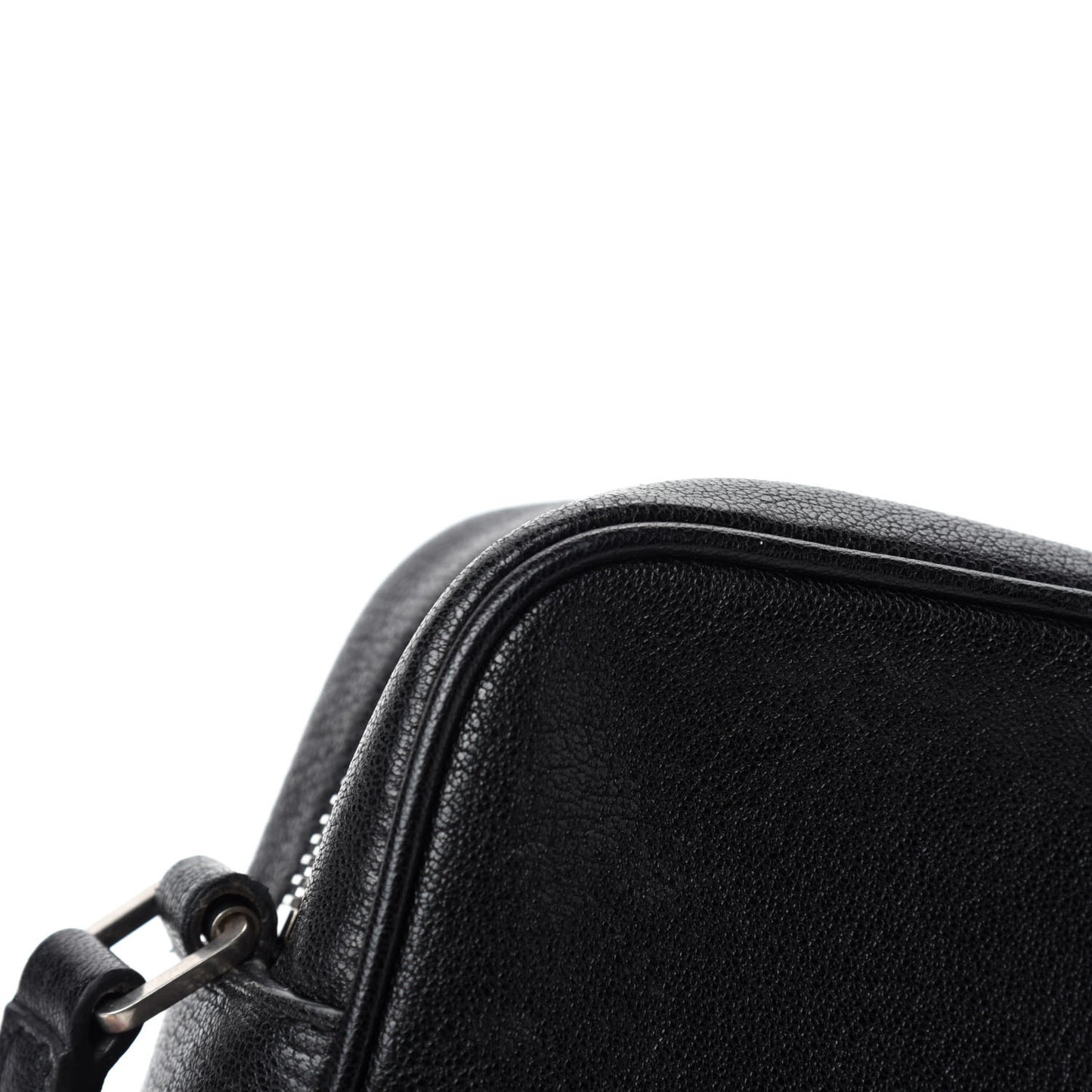 Lambskin Monogram Small Lou Camera Bag Black