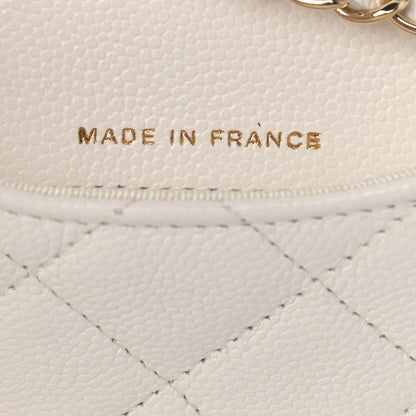 Chanel Caviar Quilted Belt Bag White 7 of 13