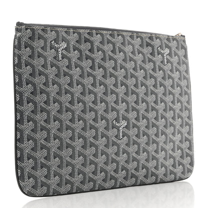 Goyard Goyardine Senat Pochette MM Grey 3 of 6