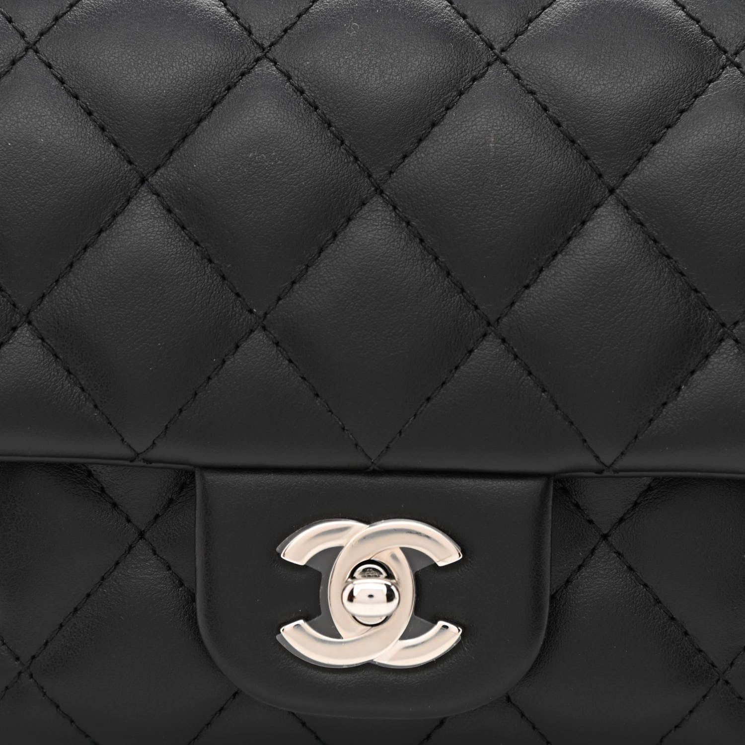 Chanel Calfskin Quilted CC Uniform Flap Belt Bag Black 9 of 11