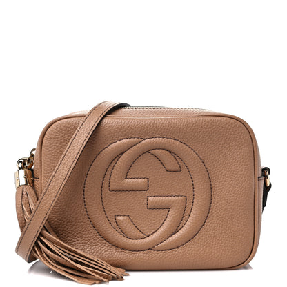 Gucci Pebbled Calfskin Small Soho Disco Bag Camelia 1 of 9