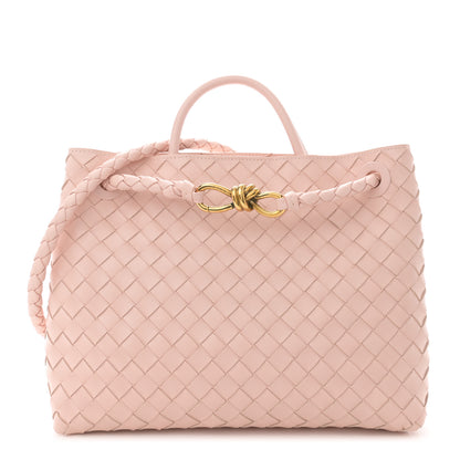 Bottega Veneta Nappa Intrecciato Medium Andiamo Shoulder Bag Lotus 1 of 10