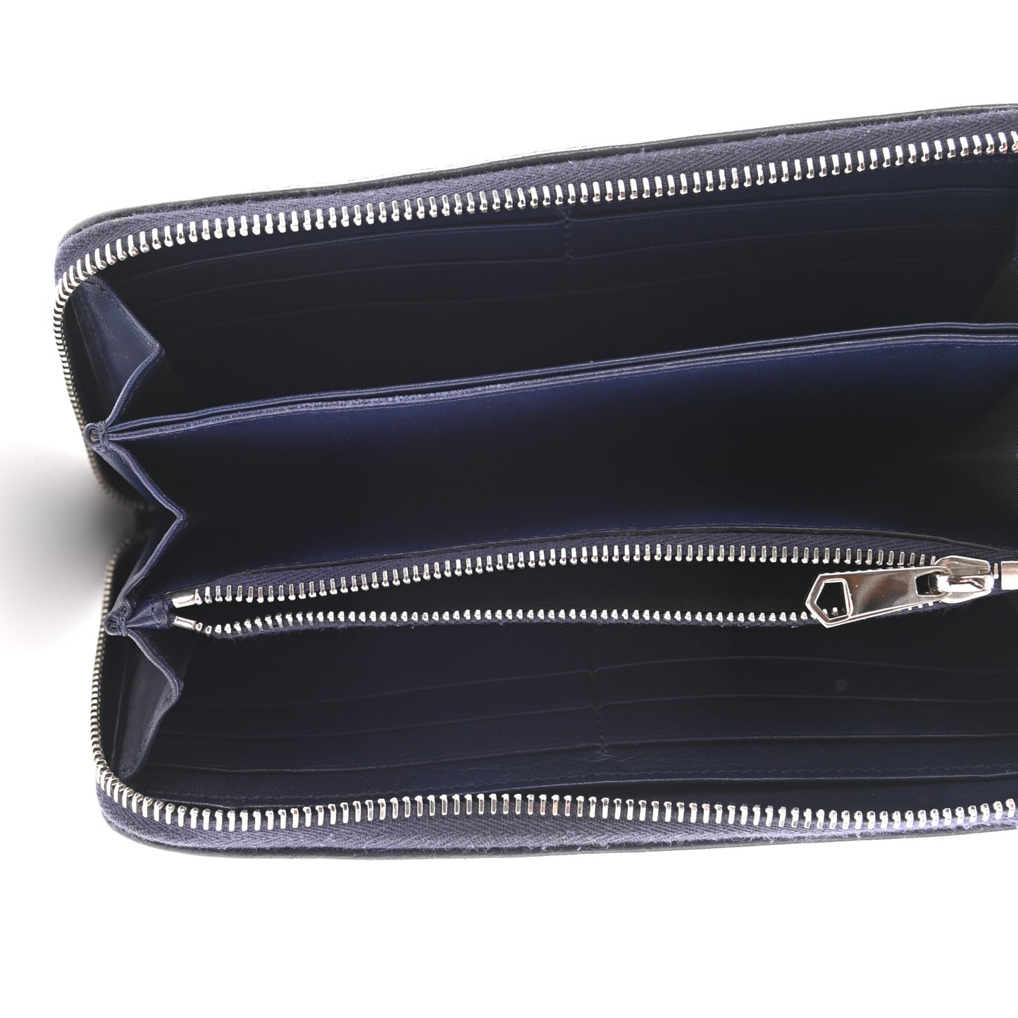 Sugar Goatskin Pandora Zip Around Wallet Night Blue