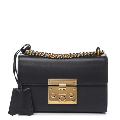 Gucci Calfskin Small Padlock Shoulder Bag Black 1 of 14