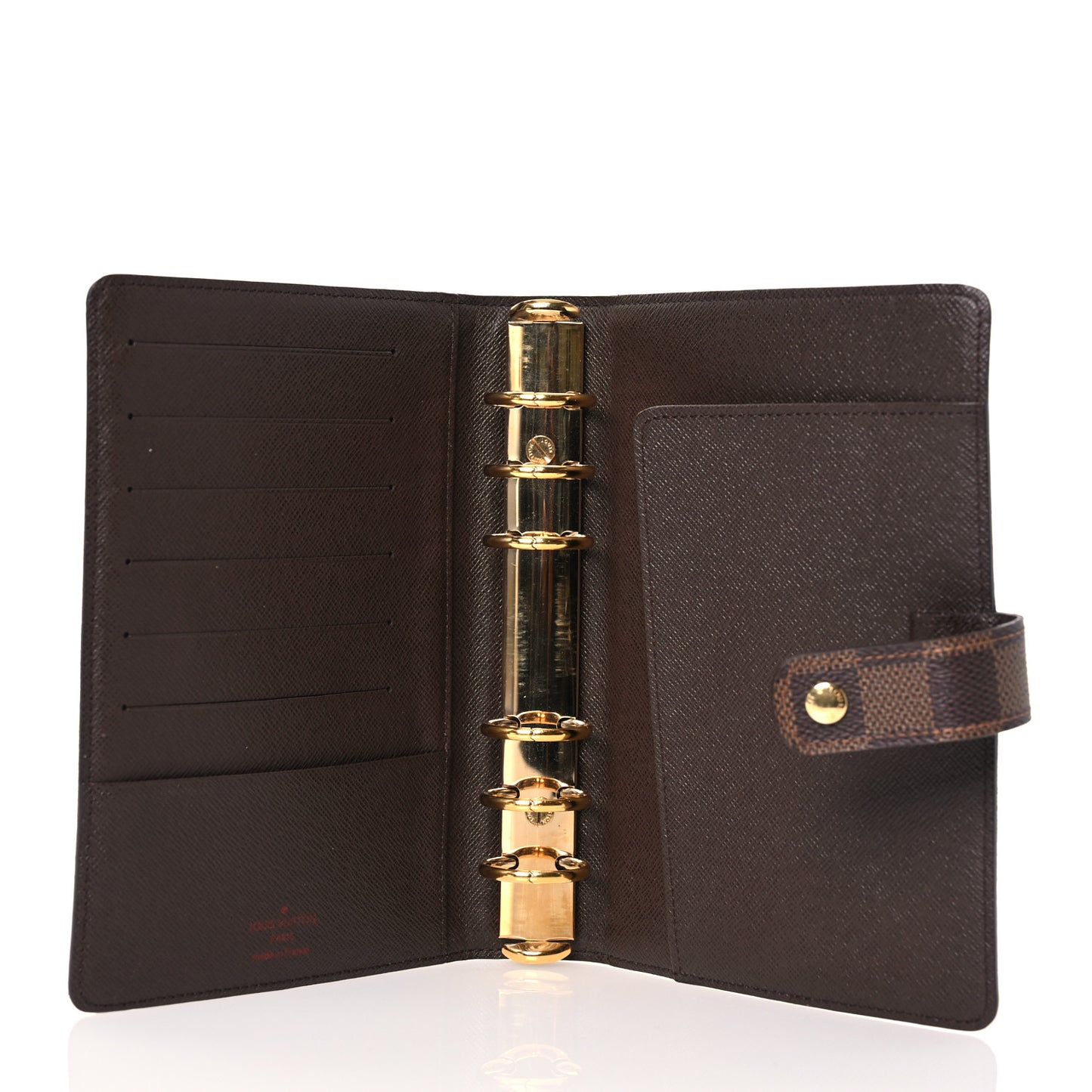Damier Ebene Medium Ring Agenda Cover