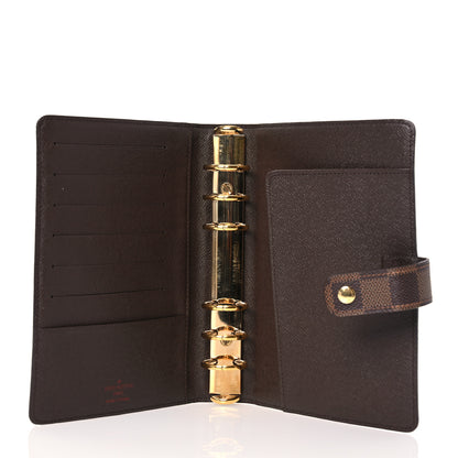 Louis Vuitton Damier Ebene Medium Ring Agenda Cover 5 of 9