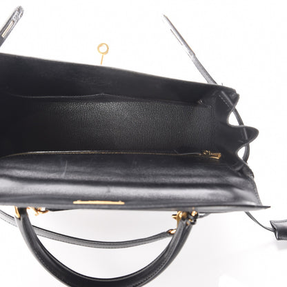 Hermes Box Kelly Retourne 28 Black 6 of 12