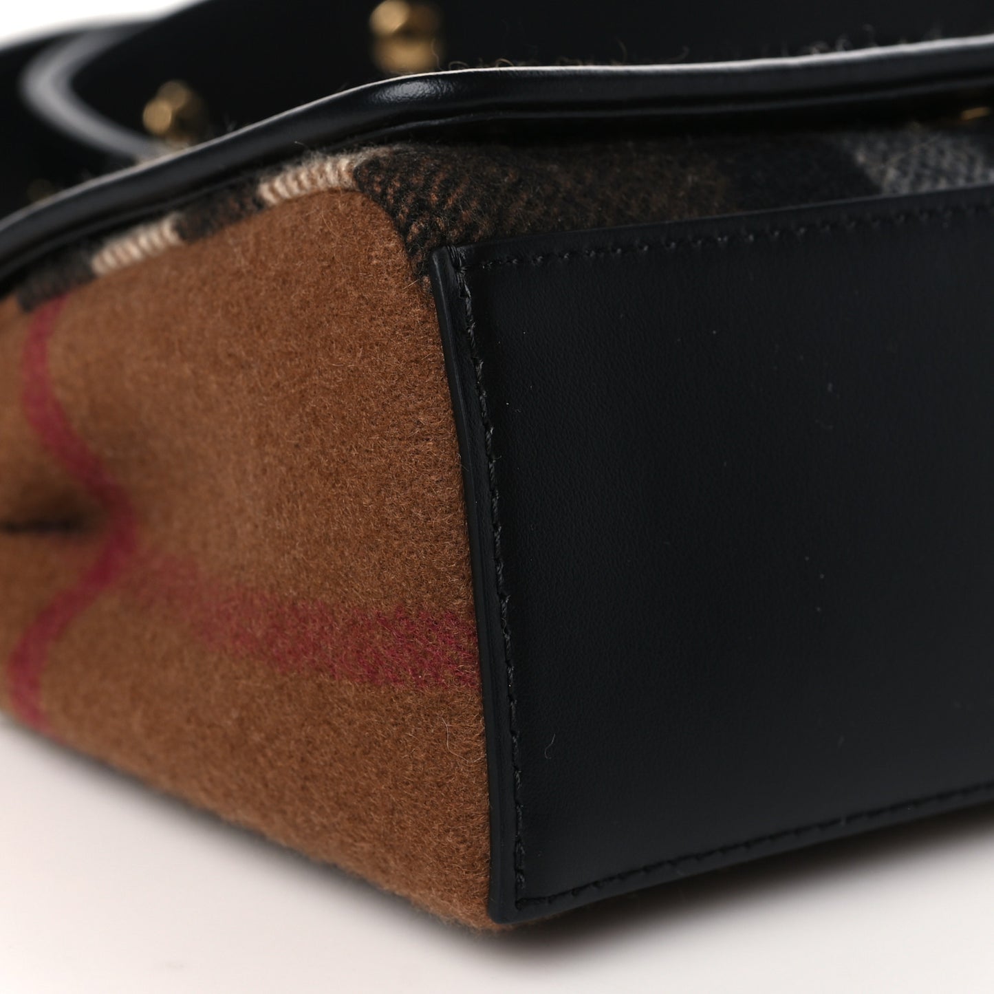 Cashmere Hackberry Check Note Medium Crossbody Bag Brown