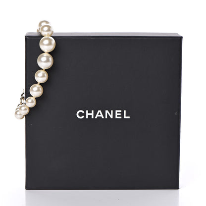 Chanel Pearl Crystal CC Bracelet Gold 5 of 5