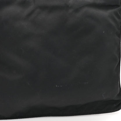 Prada Tessuto Nylon Saffiano Flat Messenger Bag Black 11 of 11