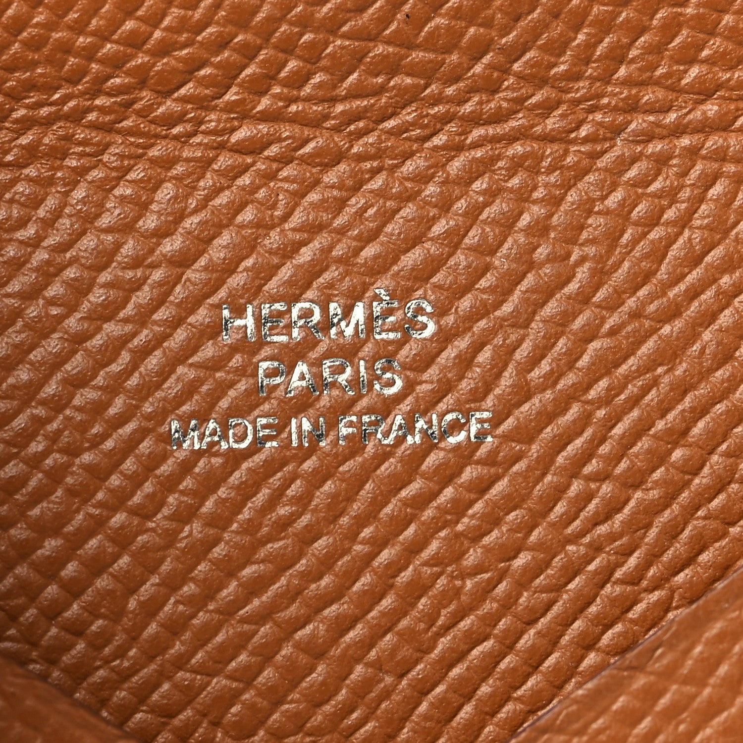 Hermes Epsom Calvi Card Case Gold 8 of 12