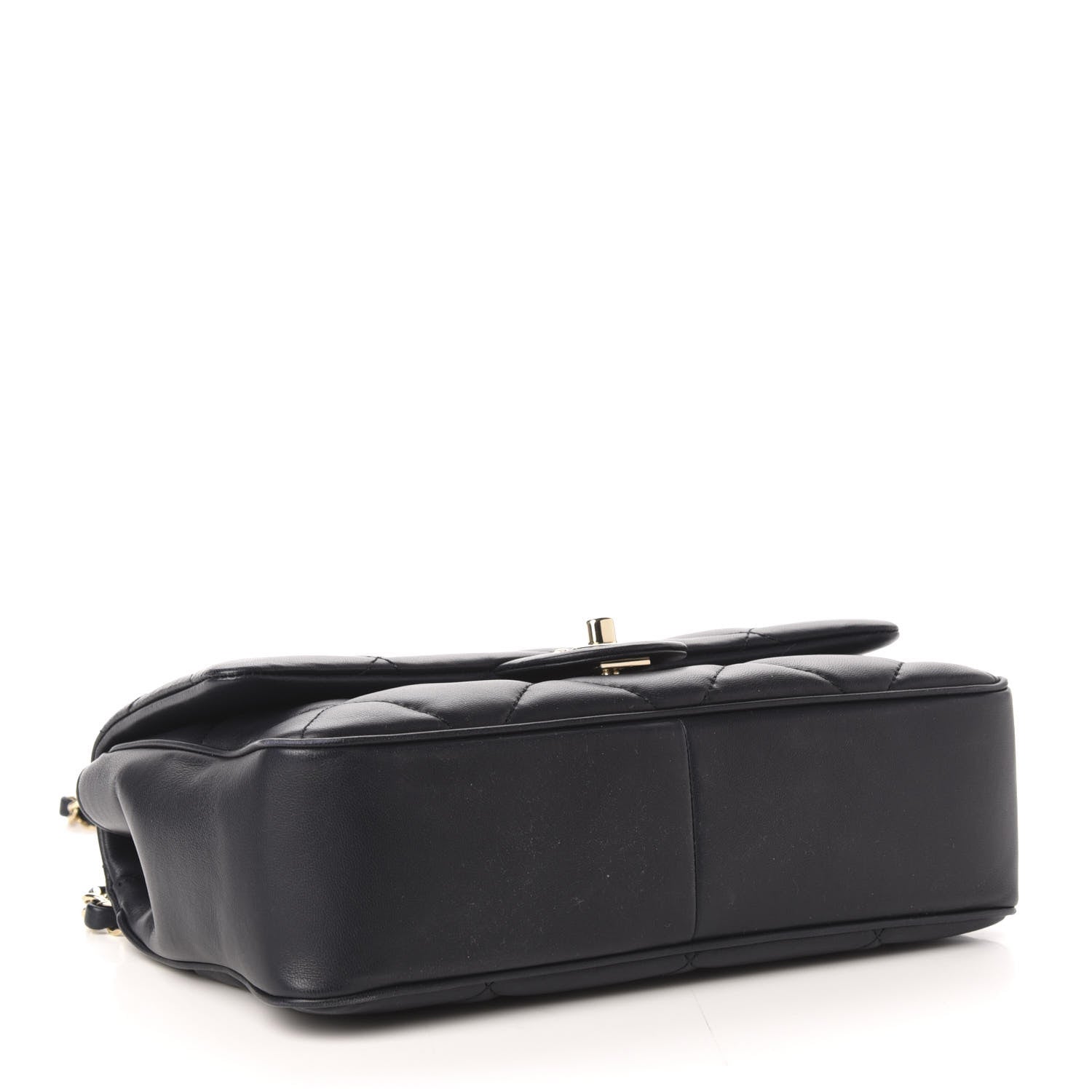 Chanel Lambskin Quilted Easy Carry Flap Navy 4 of 10