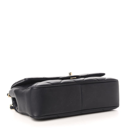 Chanel Lambskin Quilted Easy Carry Flap Navy 4 of 10