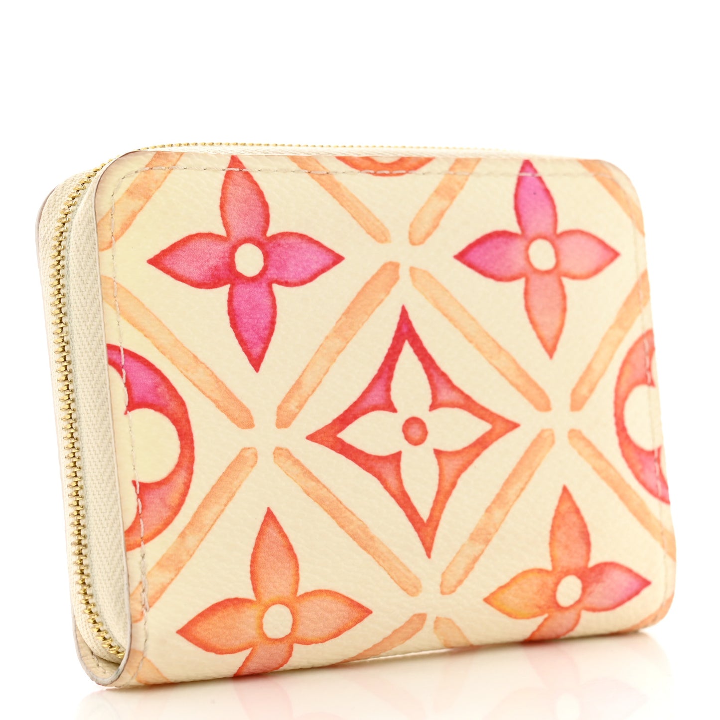 Monogram LV By The Pool Zippy Coin Purse Coral
