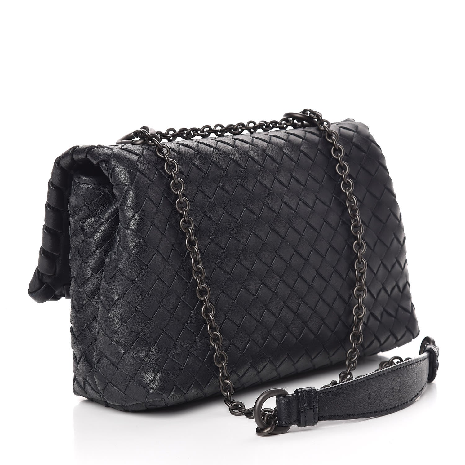 Bottega Veneta Nappa Intrecciato Baby Olimpia Shoulder Bag Tourmaline 3 of 14