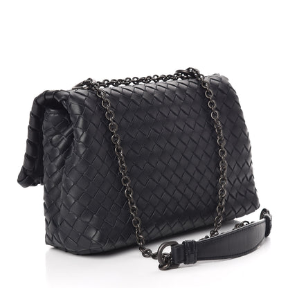 Bottega Veneta Nappa Intrecciato Baby Olimpia Shoulder Bag Tourmaline 3 of 14