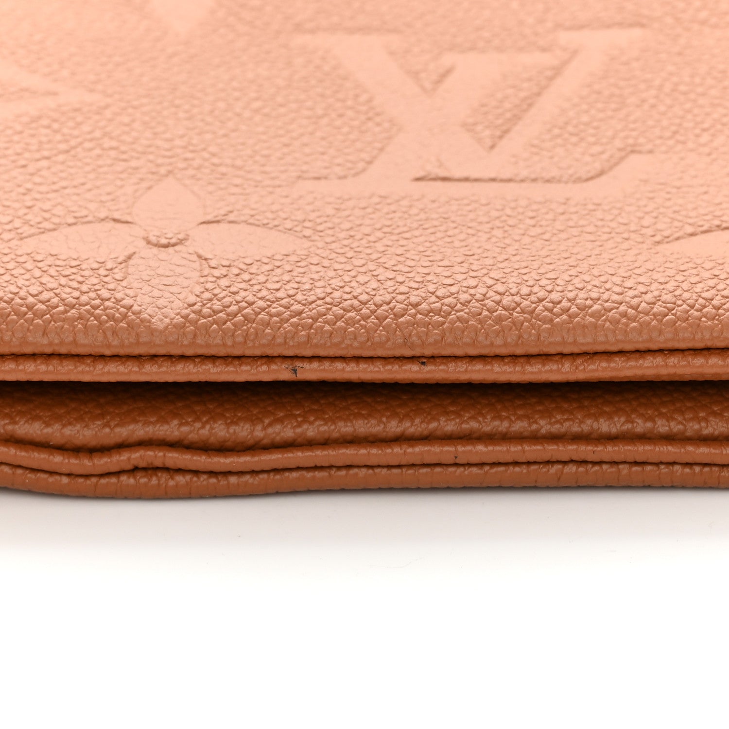 Louis Vuitton Empreinte Monogram Giant Double Zip Pochette Caramel 11 of 12