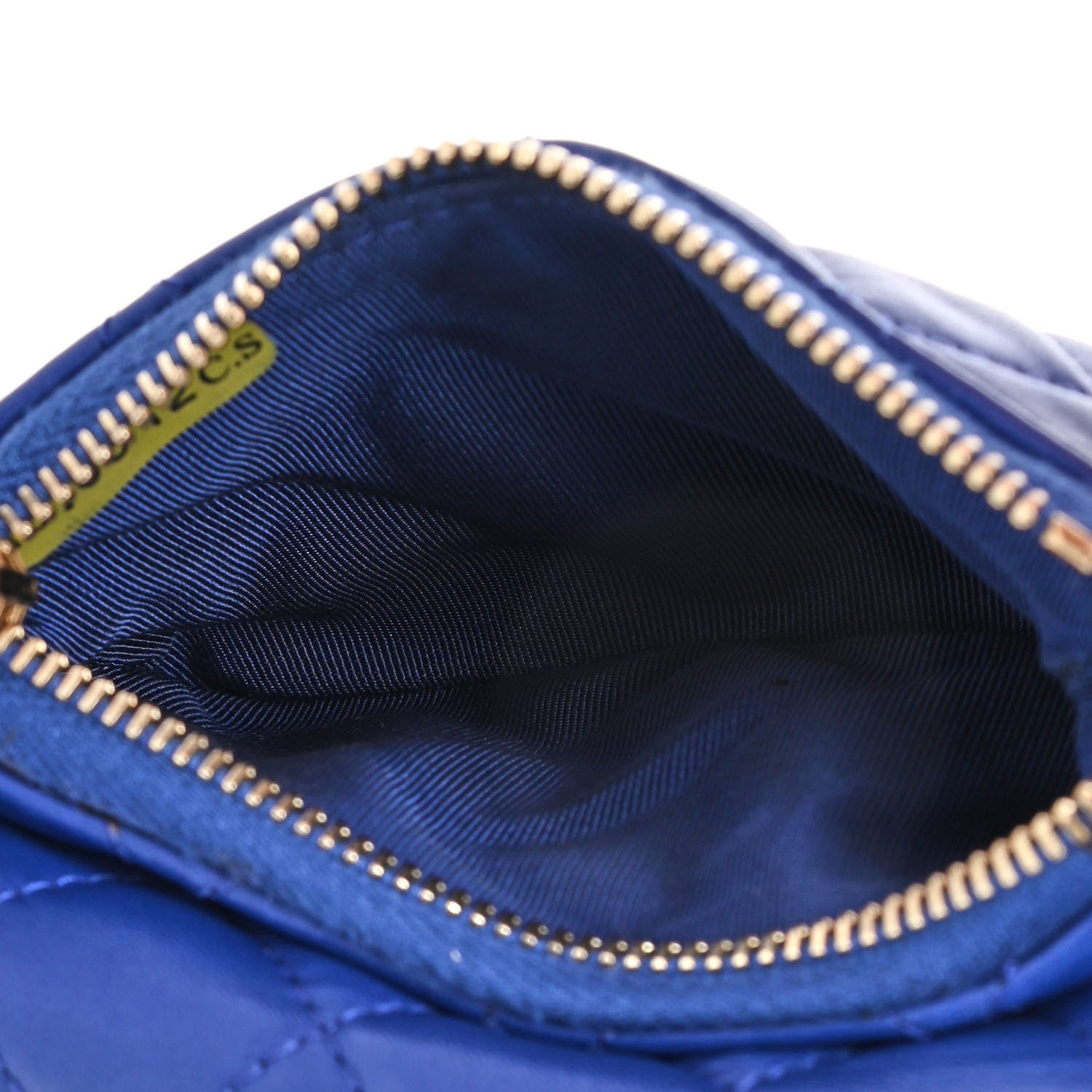 Chanel Lambskin Quilted Coin Purse Blue 6 of 13