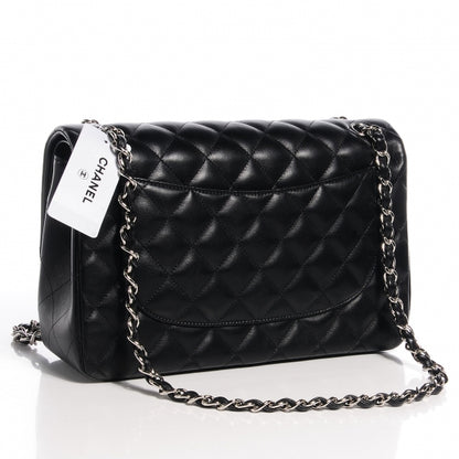 Chanel Lambskin Jumbo Double Flap Black 3 of 10