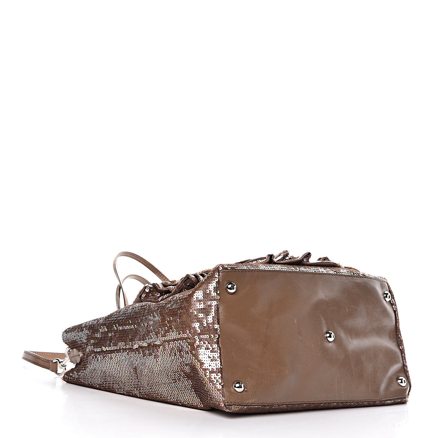 Valentino Garavani Sequin Petale Tote Tan 4 of 13